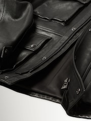 Belstaff Black Competitor Leather Jacket - Image 3 of 5