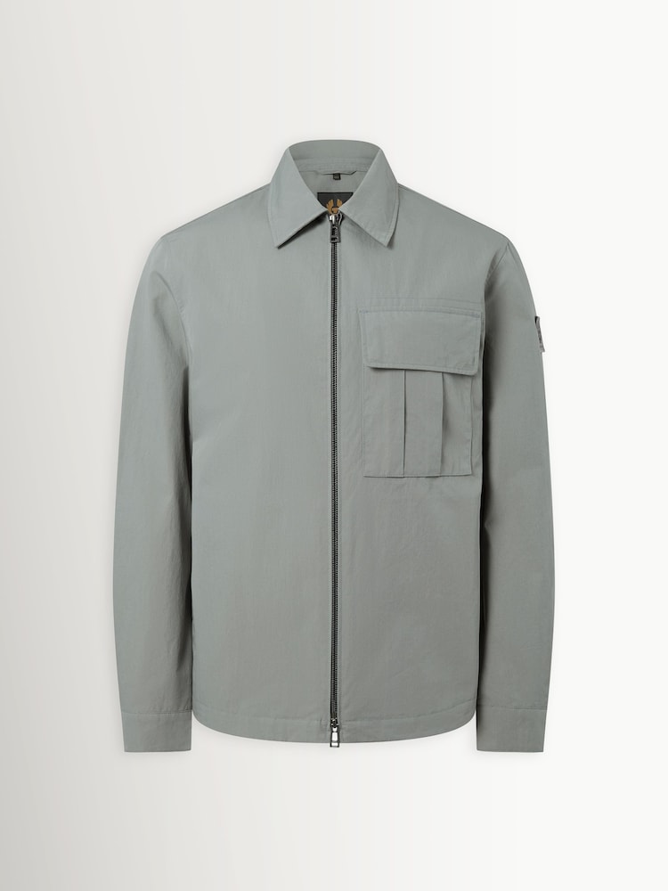 Belstaff Grey Cargo Zip Overshirt - Image 1 of 3