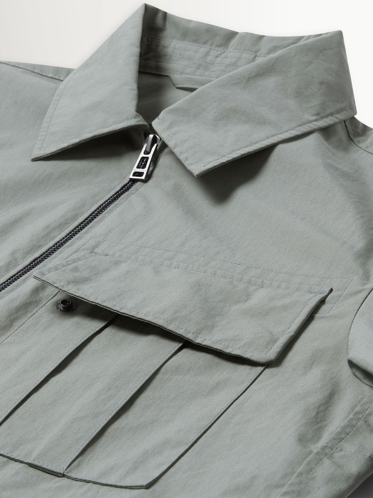 Grau - Belstaff – Cargo-Hemdjacke mit Reißverschluss - Bild 9 von 9