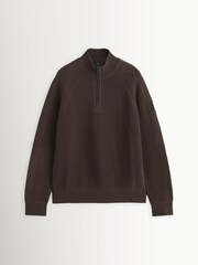 بني - كنزة بربع سحَّاب من Belstaff Bradwell - Image 6 of 6