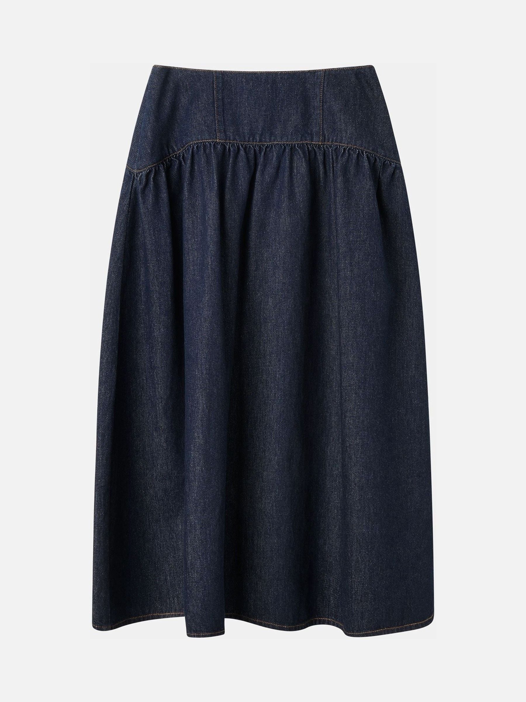 Buy Whistles Blue Waisted Midi Skirt from Next USA