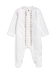 Mamas & Papas White Embroidered Eid Sleepsuit - Image 2 of 2