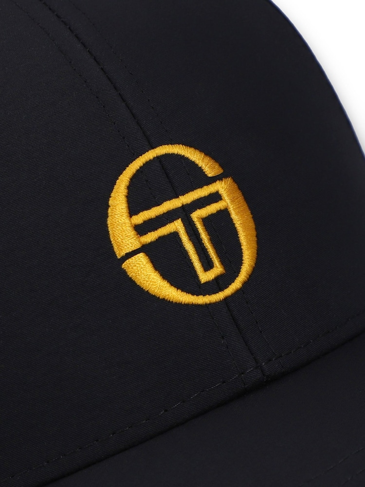 Sergio Tacchini Black Marzclassic 6 Panel Strapback Cap - Image 4 of 4