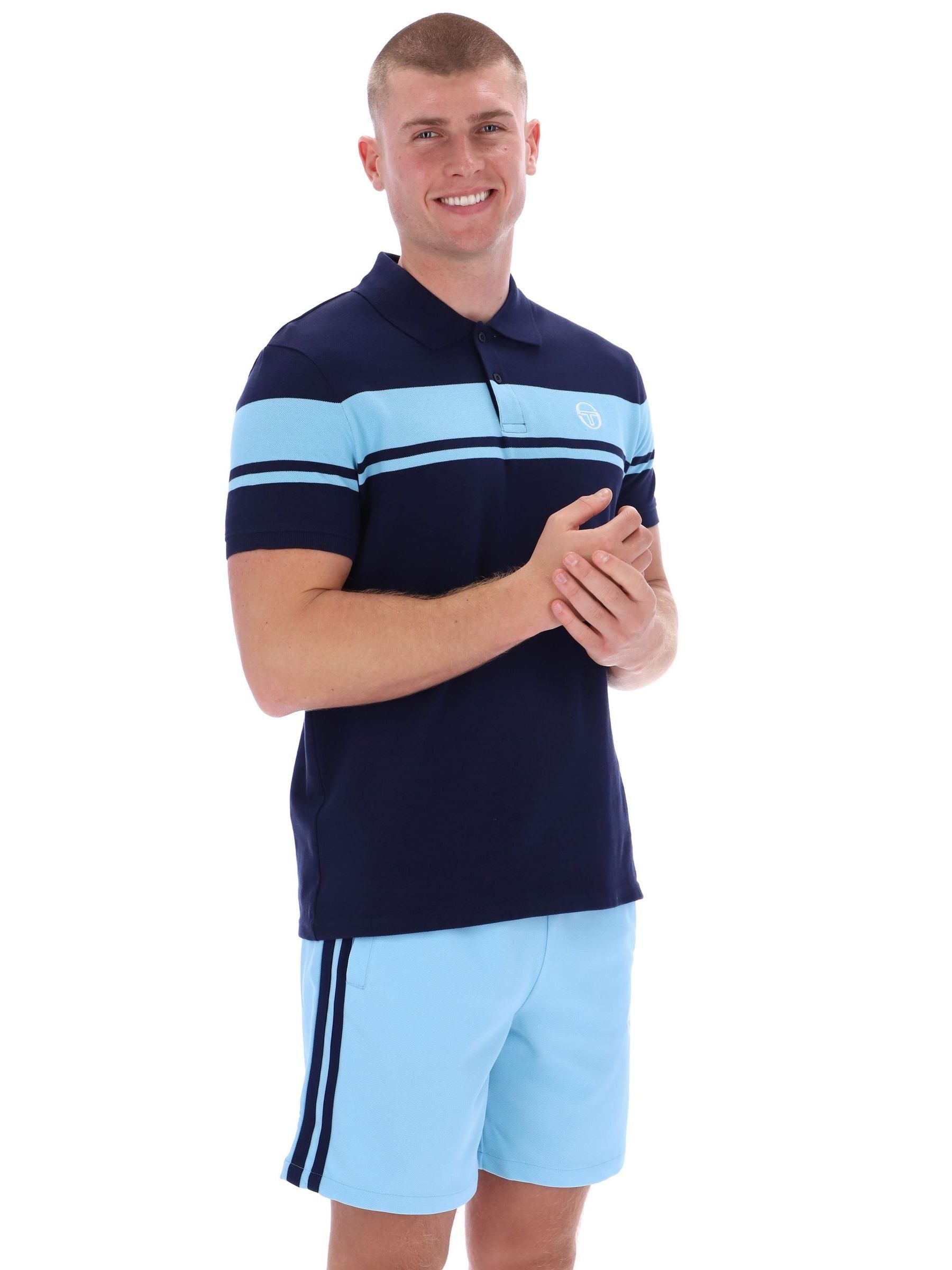 Next：日本 ブルー - Sergio Tacchini ヤングライン ポロシャツ from