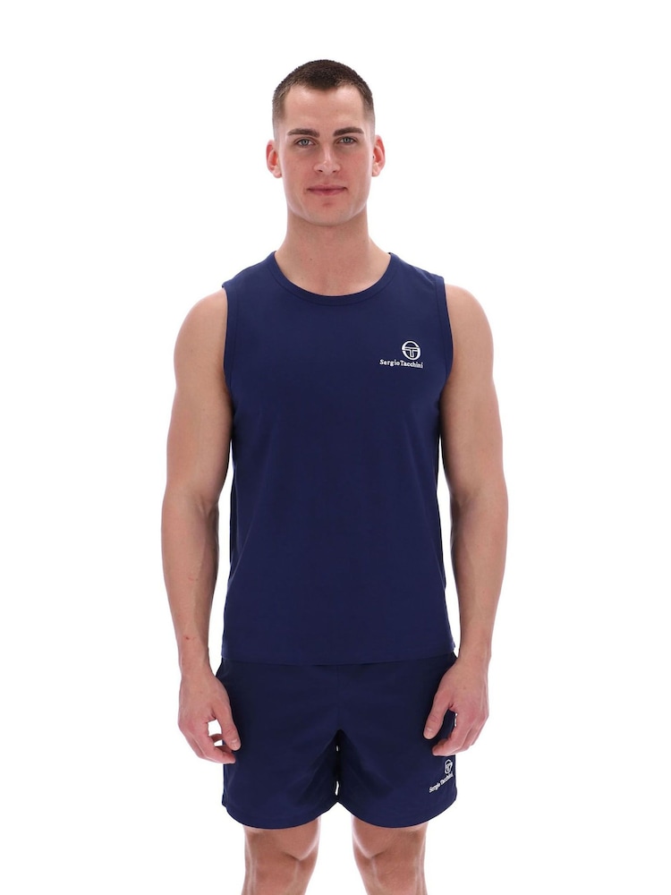 Sergio Tacchini Navy Blue Sawyer Vest - Image 1 of 4