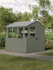Keter Green Darwin Garden Potting Shed 6x8ft - Image 1 of 6