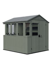 Keter Green Darwin Garden Potting Shed 6x8ft - Image 5 of 6