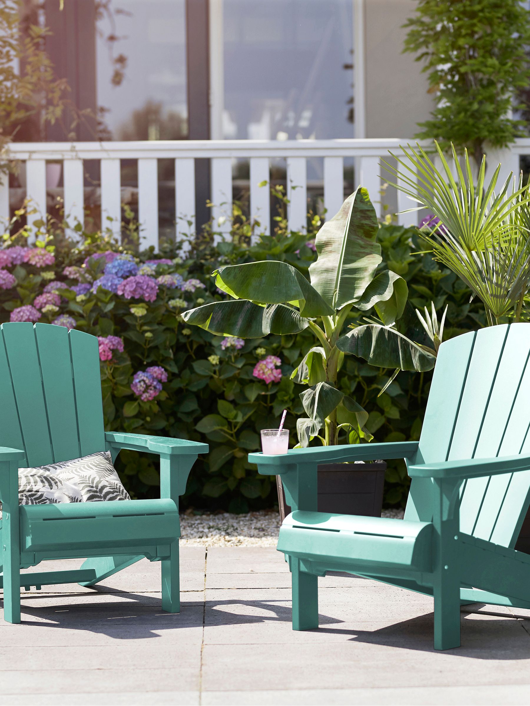 Keter Adirondack Chairs - Blue - Polypropylene - Set of 2 - Image 3