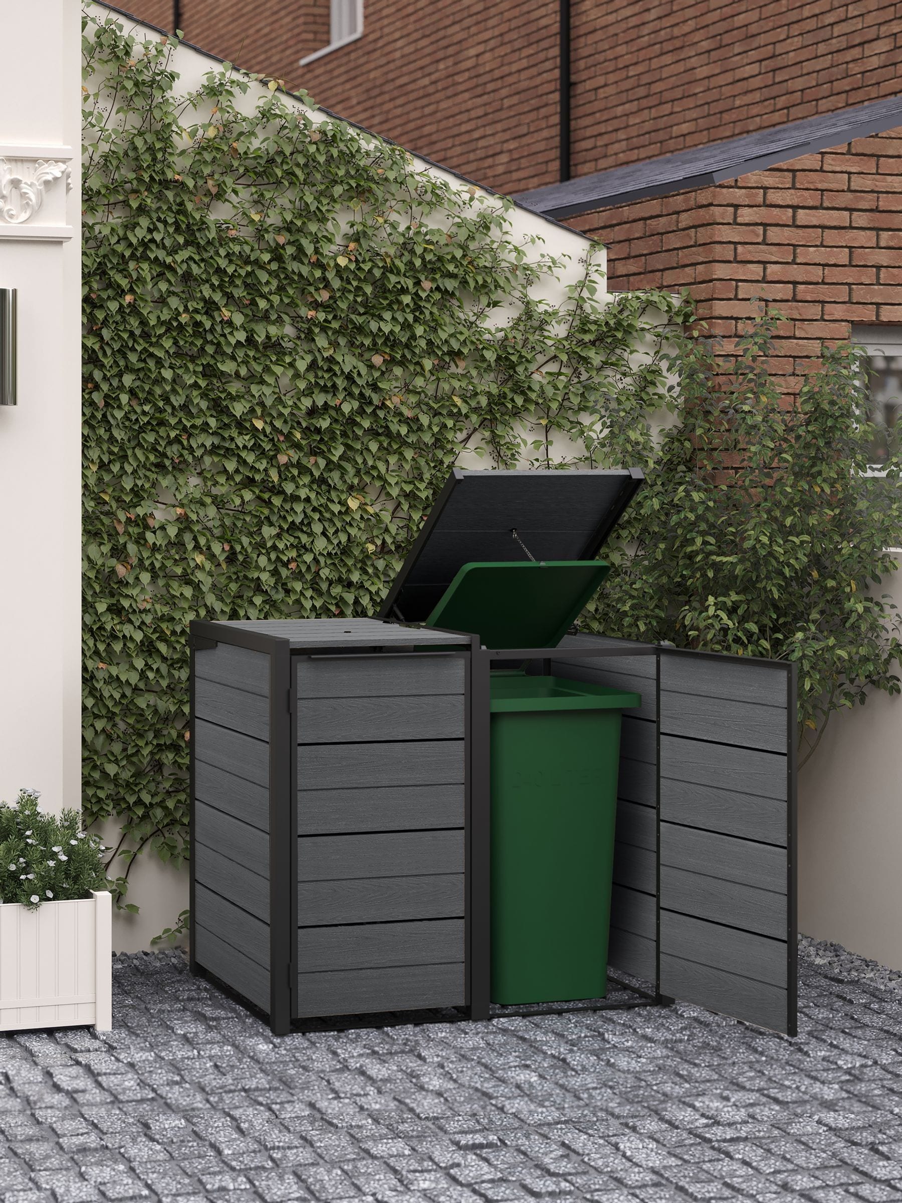 Keter Unisex Grey 240L Garden Bin Hideaway