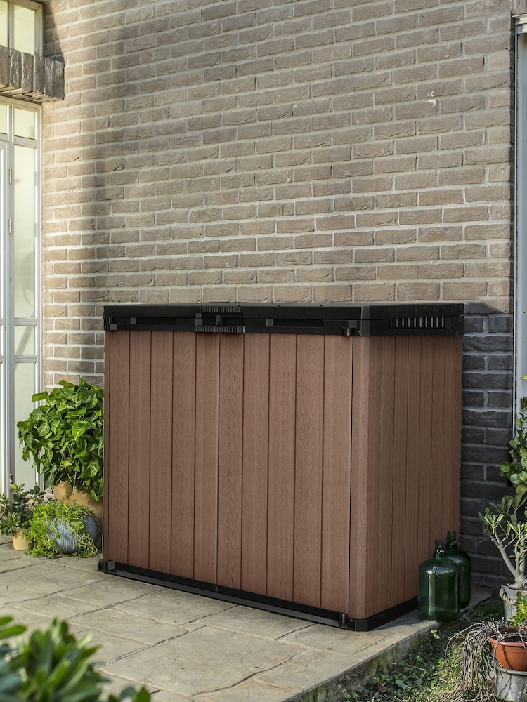 Keter Brown Store It Out Darwin 1150L Garden Storage Box - Image 1 of 6