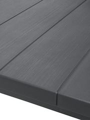 Keter Grey Julie 6 Seater Garden Dining Table - Image 4 of 6