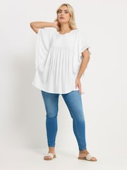 Yours Curve Statement Sleeve Blouse - Imaginea 2 din 4