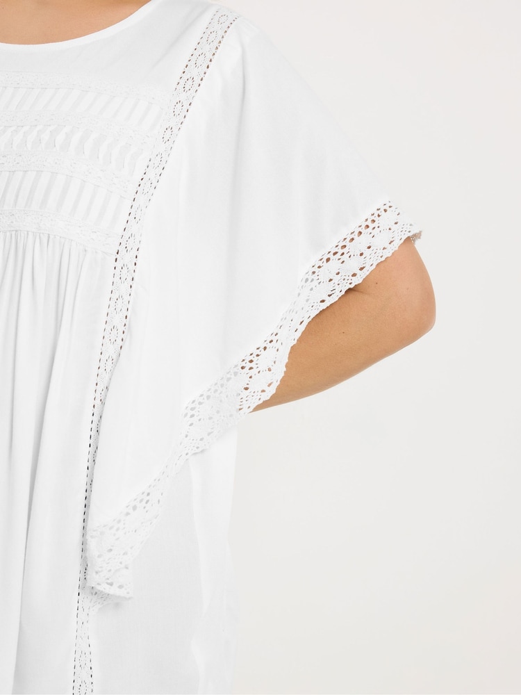 Yours Curve Statement Sleeve Blouse - Imaginea 4 din 4