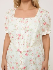 Yours Curve White Milkmaid Blouse - Image 4 of 5