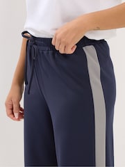 PixieGirl Petite Blue Side Stripe Wide Leg Trousers - Image 4 of 5