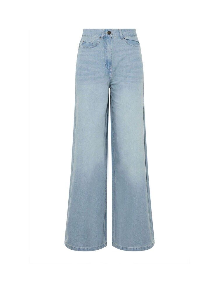 Long Tall Sally Blue Denim Palazzo Jeans - Image 5 of 5
