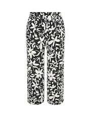 Yours Curve Black Blur Print Trousers 28" - Image 5 of 5
