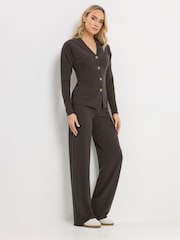 Long Tall Sally Brown Button Front Cardigan - Image 2 of 5