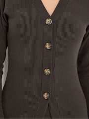 Long Tall Sally Brown Button Front Cardigan - Image 4 of 5