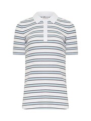 أبيض - تيشرت بولو مخطط من Long Tall Sally - Image 5 of 5