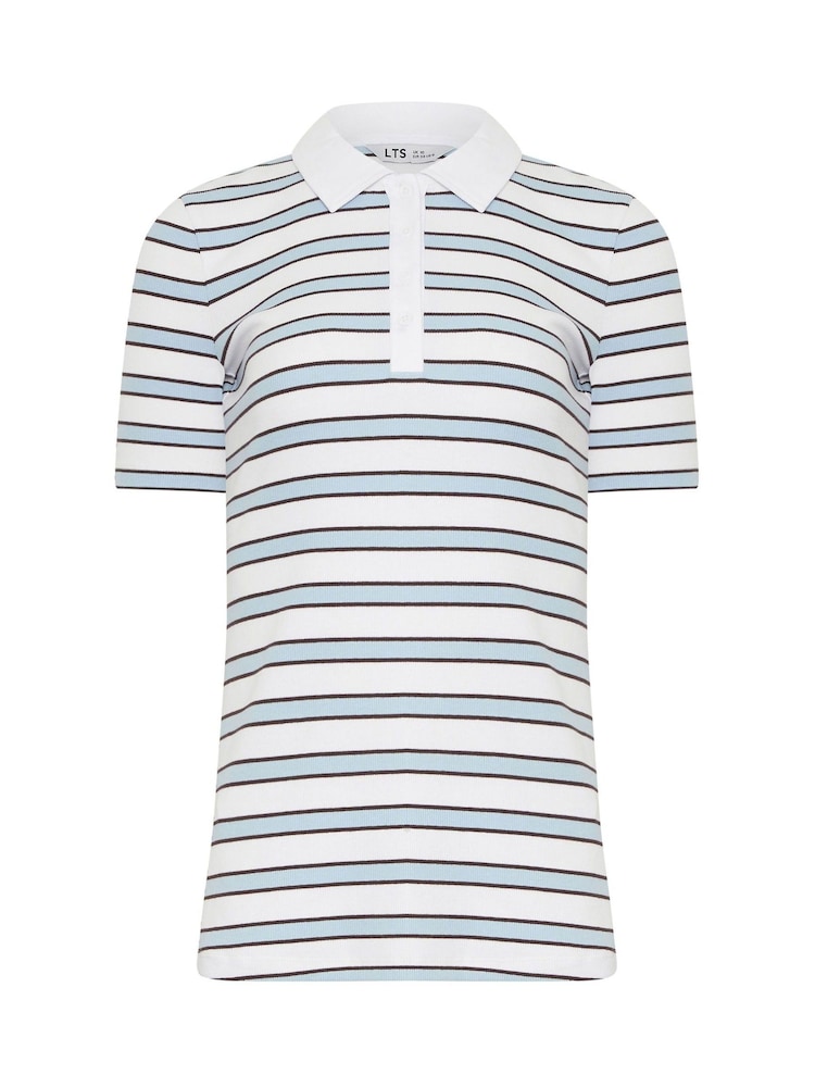 أبيض - تيشرت بولو مخطط من Long Tall Sally - Image 5 of 5 أبيض - تيشرت بولو مخطط من Long Tall Sally - Image 5 of 5