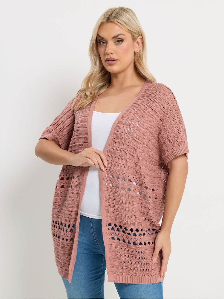 وردي - سترة كيمونو من Yours Curve - Image 1 of 5 وردي - سترة كيمونو من Yours Curve - Image 1 of 5