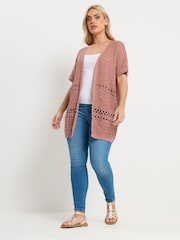 وردي - سترة كيمونو من Yours Curve - Image 2 of 5