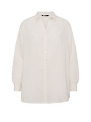 Yours Curve Natural Long Sleeve Shirt - Image 6 of 6