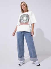 Yours Curve White Limited Blondie T-Shirt - Image 2 of 5