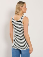 Long Tall Sally Black Ribbed Placket Vest - Image 4 of 6