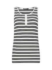 Long Tall Sally Black Ribbed Placket Vest - Image 6 of 6