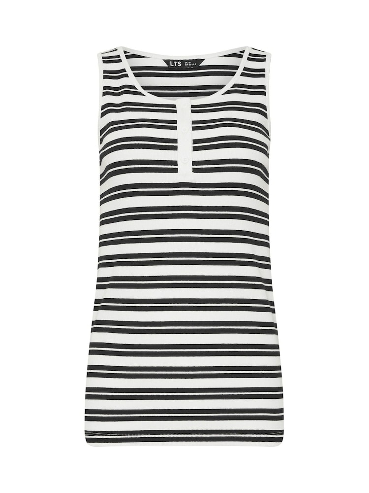 Long Tall Sally Black Ribbed Placket Vest - Image 6 of 6 Long Tall Sally Black Ribbed Placket Vest - Image 6 of 6