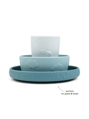 Done by Deer Blue Stick & Stay Deer Friends Dinner Set - Image 3 of 5