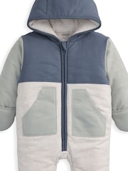 Mamas & Papas Blue Colour Block Lightweight Pramsuit - Image 3 of 3