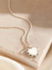 Posh Totty Designs Personalised Beaded Heart Charm Necklace - Image 2 of 4
