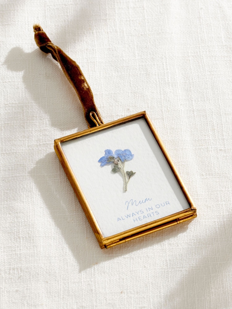 Personalised In Memory Forget Me Not Mini Hanging Decoration by Posh Totty Designs - Image 2 of 4 Personalised In Memory Forget Me Not Mini Hanging Decoration by Posh Totty Designs - Image 2 of 4