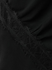Mango Black Lace Cut Out Detail Top - Image 8 of 8