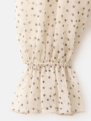Mango Cream Polka Dot Tie Neck Detail Blouse - Image 5 of 5