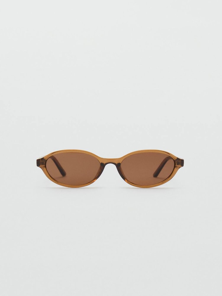 Mango Brown Oval Frame Tinted Glasses - Image 1 of 3