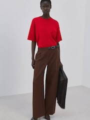 Mango Red Short Sleeve Jumper - Image 2 of 5