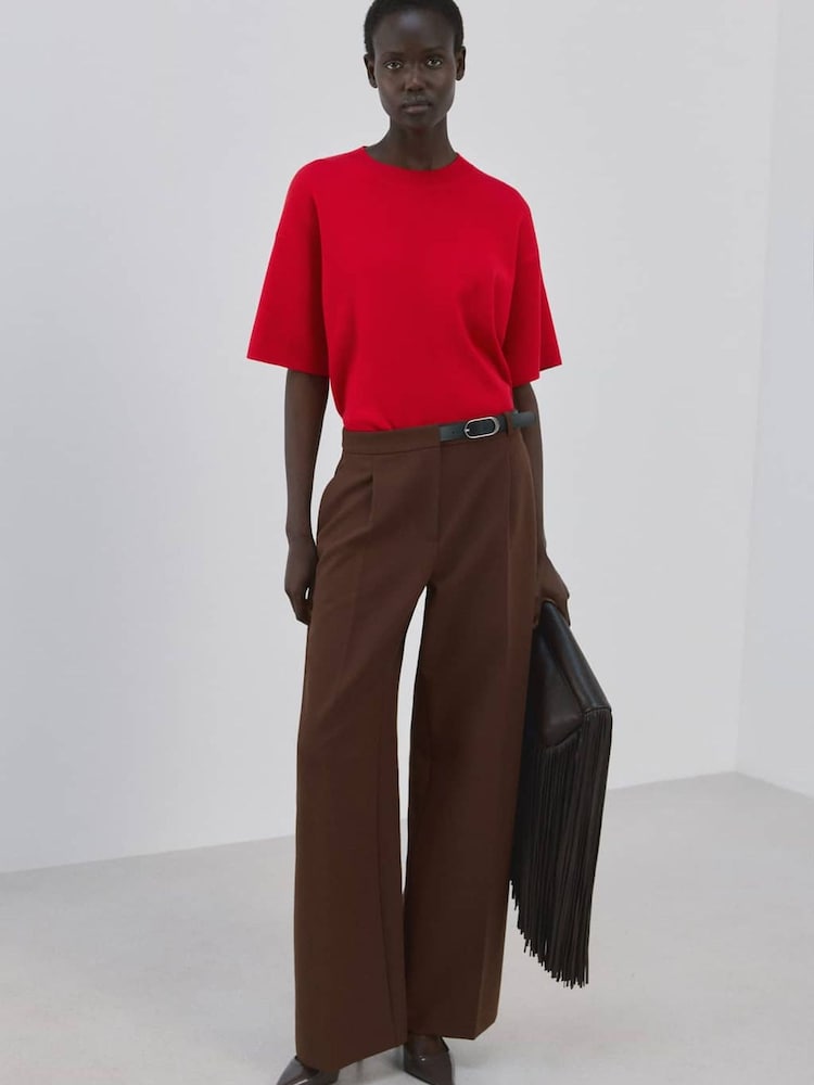 Mango Red Short Sleeve Jumper - Image 2 of 5