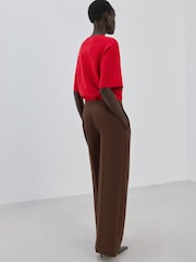 Mango Red Short Sleeve Jumper - Image 3 of 5