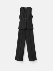 Mango Black Tailored Jumpsuit - Image 5 of 6