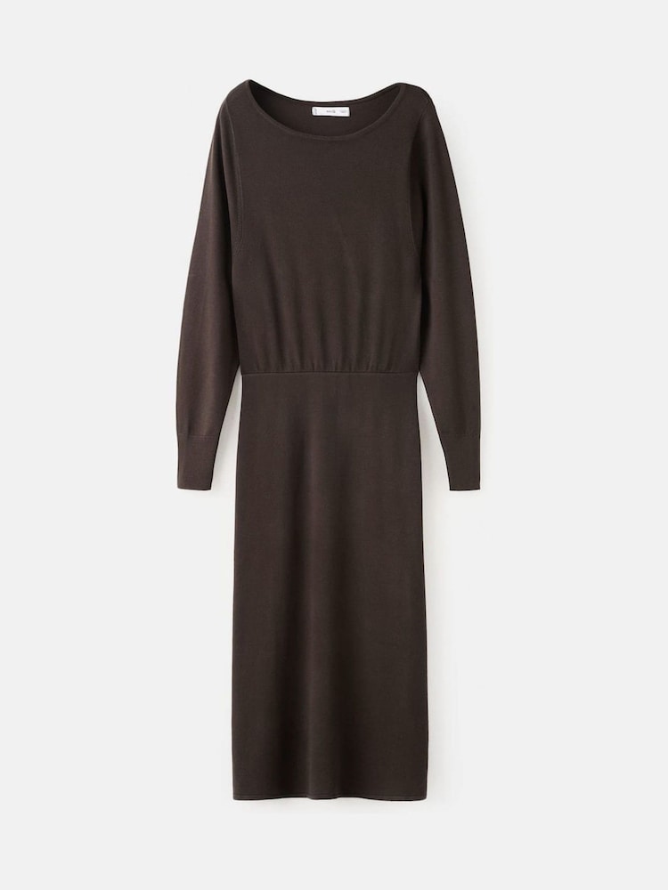 Mango Brown Maxi Jumper Dress - Image 2 of 3 Mango Brown Maxi Jumper Dress - Image 2 of 3