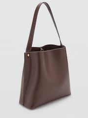 Mango Brown Shopper Shoulder Bag - Image 1 of 3