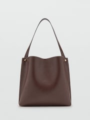 Mango Brown Shopper Shoulder Bag - Image 2 of 3