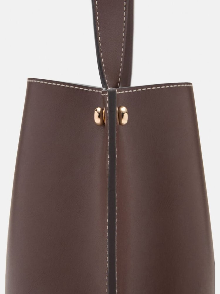 Mango Brown Shopper Shoulder Bag - Image 3 of 3