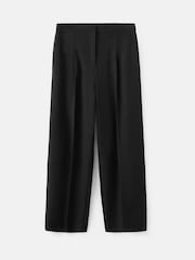 Mango Black Pleated Straight Trousers - Image 5 of 6