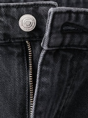 Mango Grey Low Waisted Relaxed Straight Leg Jeans - Image 6 of 6