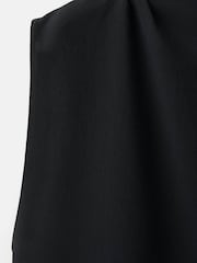 Mango Black Metal Detail Asymmetric Top - Image 6 of 6
